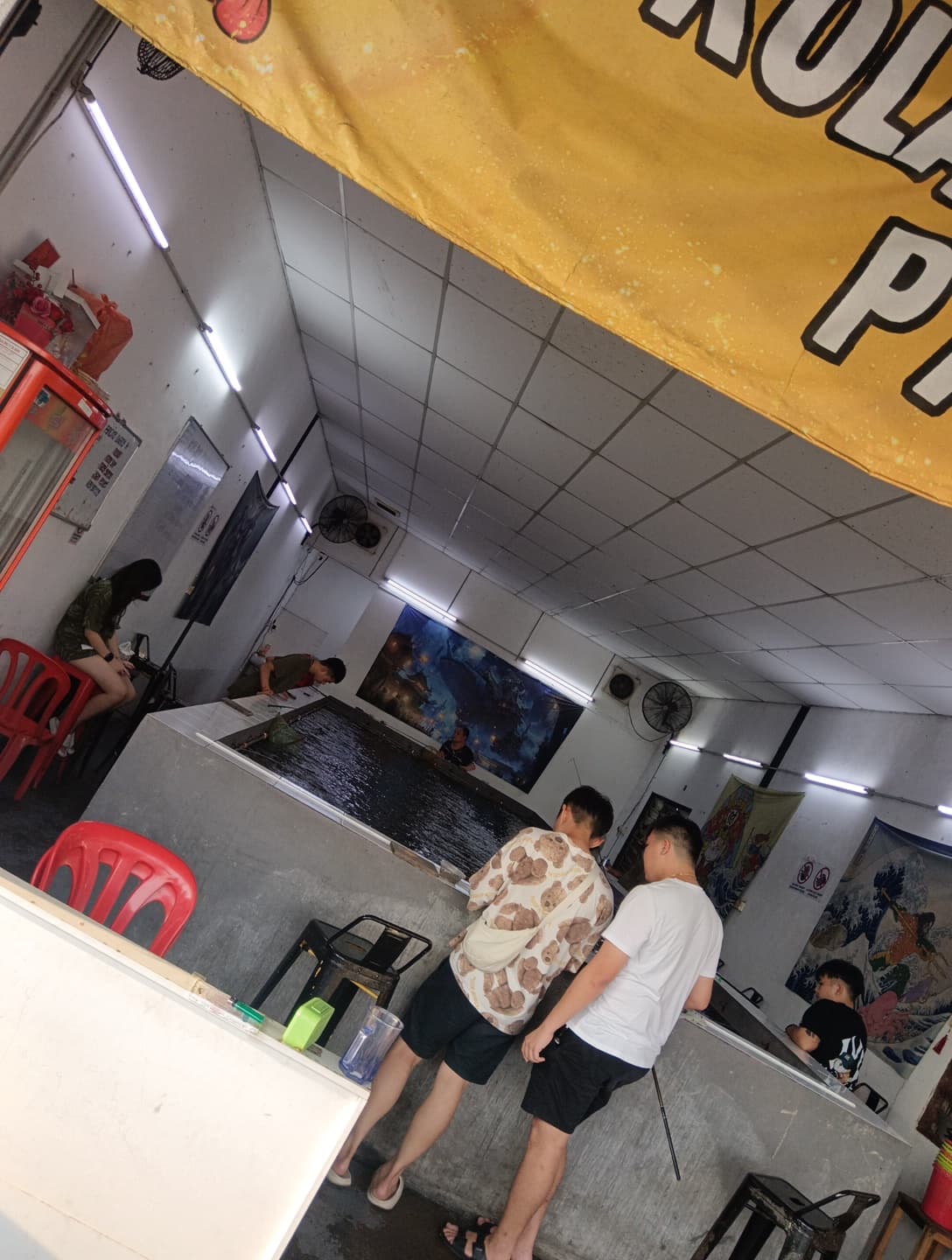 kolam pancing udang pandamaran